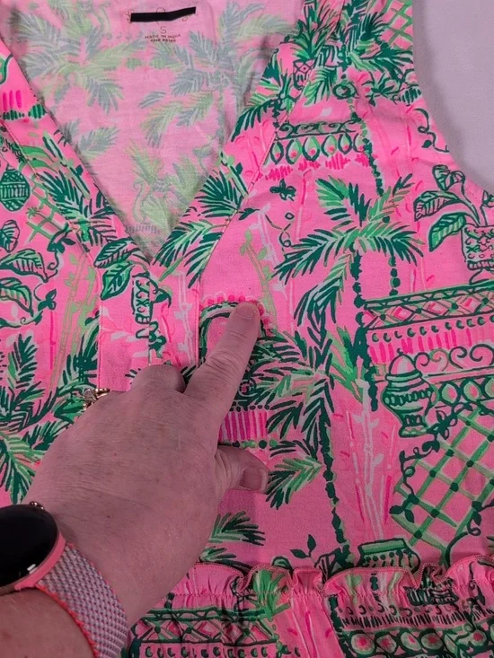 Lilly Pulitzer Lorina Swing Dress Mandevilla Baby Always Worth It Size S *READ - Picture 8 of 8